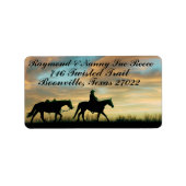 COWBOY SUNRISE ETIKET (Voorkant)