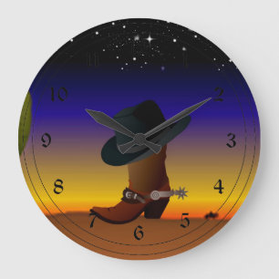 Cowboy Sunset Grote Klok