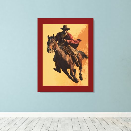 COWBOY SWAG # 3 CANVAS AFDRUK (Insitu (Houten vloer))