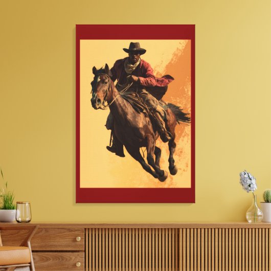 COWBOY SWAG # 3 CANVAS AFDRUK (Insitu (Woonkamer))