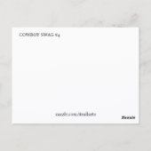 COWBOY SWAG # 4 BRIEFKAART (Achterkant)