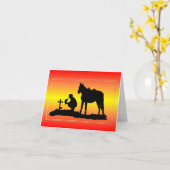 Cowboy Sympathcard Kaart (Gele Bloem)