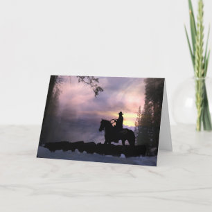Cowboy Sympathy Card Kaart