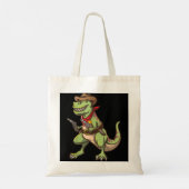 Cowboy T Rex Dinosaur Kinder Wilde West Country Bo Tote Bag (Achterkant)