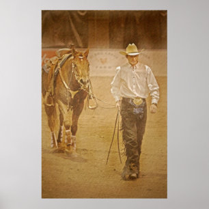 Cowboy Take Me Away kunstwerk Poster