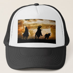 Cowboy Team dat Rodeo Western berooid Trucker Pet