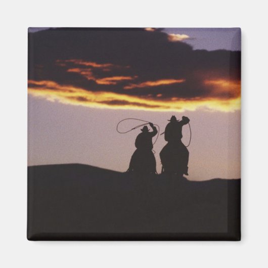 Cowboy Team met Lassoes Magneet (Voorkant)