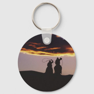 Cowboy Team met Lassoes Sleutelhanger