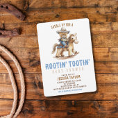 Cowboy Teddy Bear Zuid-Western Baby shower Kaart