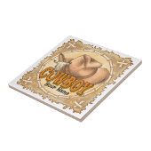 Cowboy Tegeltje (Zijkant)