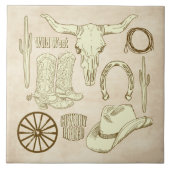 Cowboy Tegeltje (Voorkant)