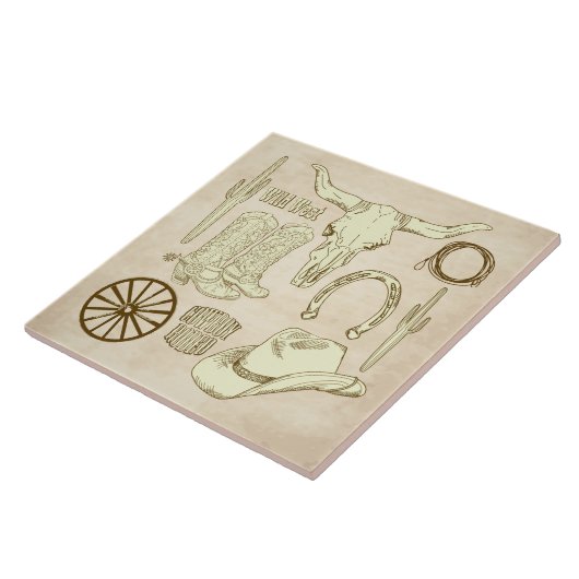 Cowboy Tegeltje (Zijkant)