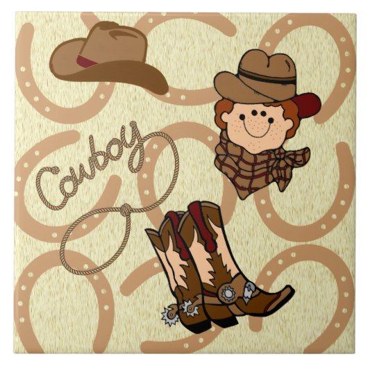 Cowboy Tegeltje (Voorkant)
