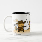 Cowboy tegen Samurai mok (Links)