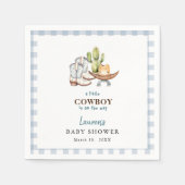 Cowboy thema Baby shower servetten (Voorkant)