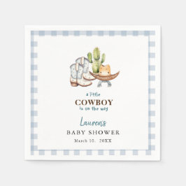Cowboy thema Baby shower servetten