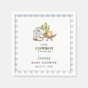 Cowboy thema Baby shower servetten