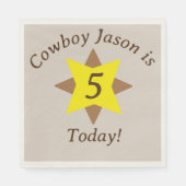 Cowboy thema Servet (Voorkant)