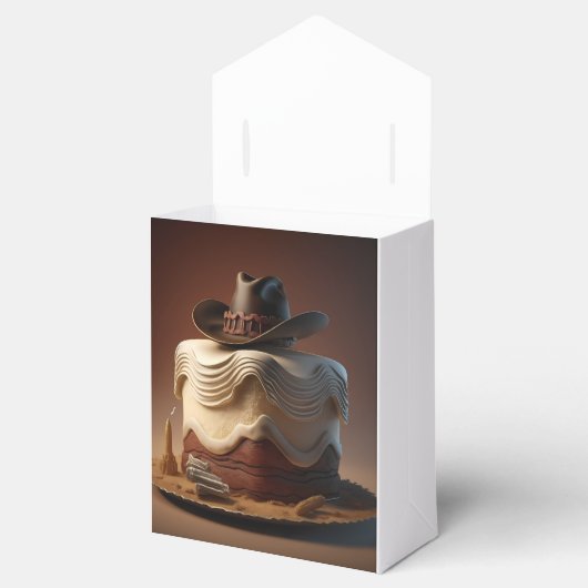 Cowboy-thema verjaardagsgunstboxen bedankdoosjes (Geopend)