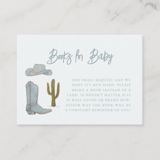 Cowboy Themaboek Aanvraag Informatiekaartje (Voorkant)