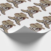 Cowboy themafeest cadeaupapier (Hoek)