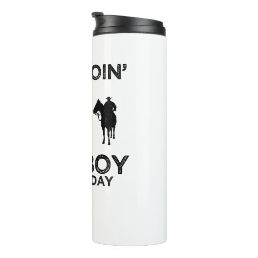 cowboy thermosbeker (Geroteerd rechts)