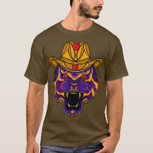 Cowboy Tijger Gezicht T-shirt