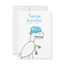 Cowboy Trex Dinosaurus Kinderen Verjaardag Dank u