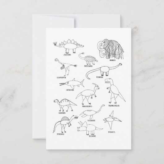 Cowboy Trex Dinosaurus Kinderen Verjaardag Dank u Bedankkaart (Achterkant)