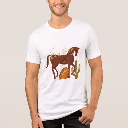 Cowboy Tri-Blend Shirt (Voorkant)