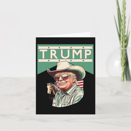 Cowboy Trump is mijn President Kaart (Voorkant)