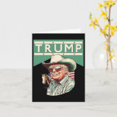 Cowboy Trump is mijn President Kaart (Gele Bloem)