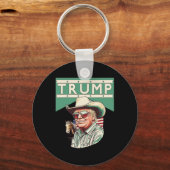 Cowboy Trump is mijn President Sleutelhanger (Voorkant)