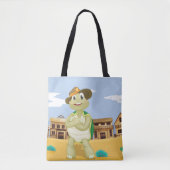 Cowboy Turtle Canvas tas (Voorkant)