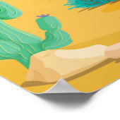 Cowboy Turtle Poster (Hoek)