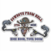 Cowboy uit de Hel Sticker (Voorkant)