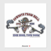 Cowboy uit de Hel Sticker (Vel)