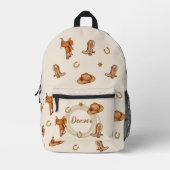 Cowboy uit het Wilde Westen Geslacht Neutraal  Bedrukte Rugzak (Voorkant)