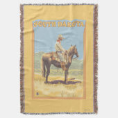 Cowboy (Uitzicht)South Dakota Deken (Voorkant Verticaal)