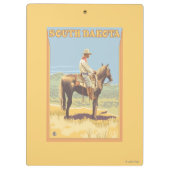 Cowboy (Uitzicht)South Dakota Klembord (Achterkant)