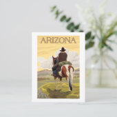 Cowboy (Uitzicht van achteren)Arizona Briefkaart (Staand voorkant)