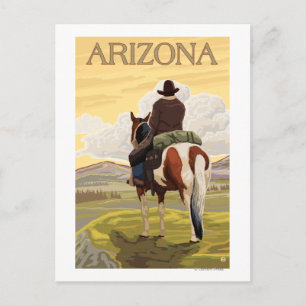 Cowboy (Uitzicht van achteren)Arizona Briefkaart