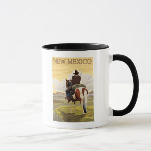 Cowboy (Uitzicht van achteren) Nieuw Mexico Mok