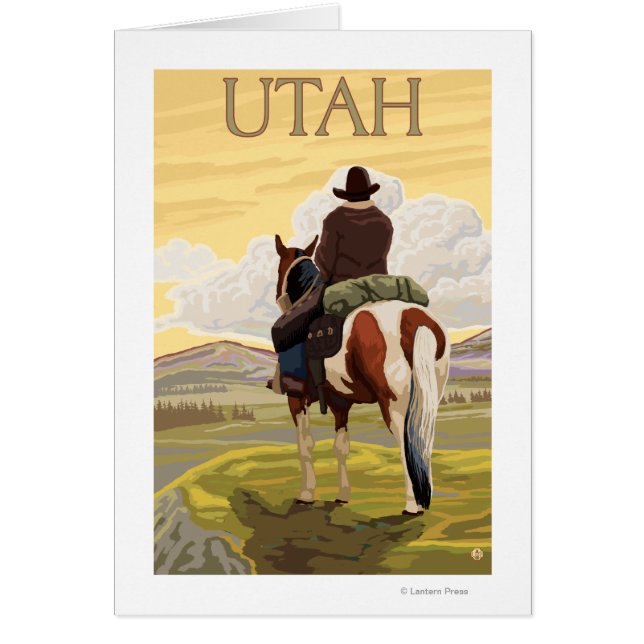 Cowboy (Uitzicht van achteren)Utah (Voorkant)