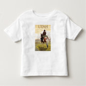 Cowboy (Uitzicht van achteren)Utah Kinder Shirts (Voorkant)