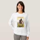 Cowboy (Uitzicht van achteren)Utah T-shirt (Voorkant volledig)