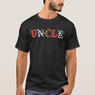 Cowboy Uncle Western Rodeo Thema Kind Verjaardagsg T-shirt