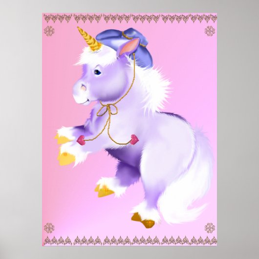 Cowboy Unicorn Poster (Voorkant)