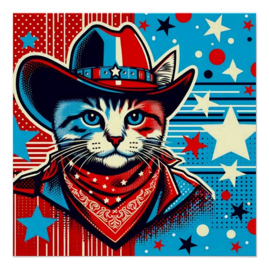 COWBOY UP-CAT 4 PERFECT POSTER (Voorkant)