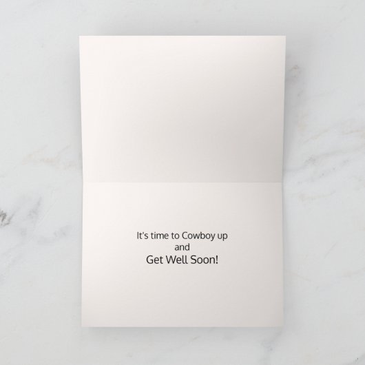 Cowboy Up wordt snel beter Kaart (Binnen)